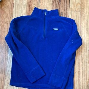 Patagonia Blue Half-Zip Fleece Pullover